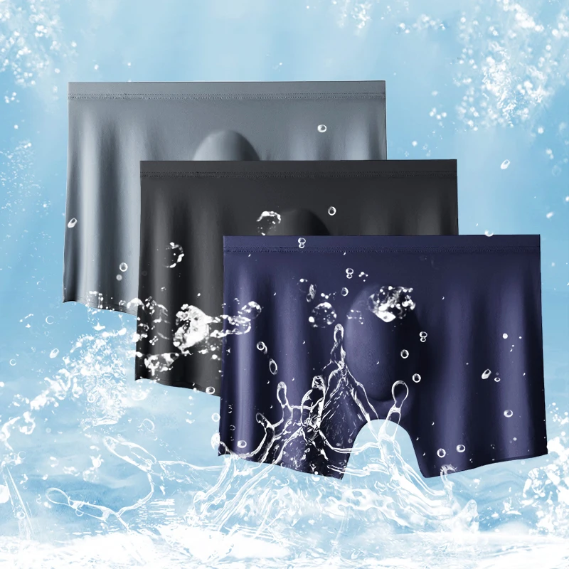 4Pcs/Lot Men Summer Ice Silk B - огляд і ціна Multi Pack Underwear