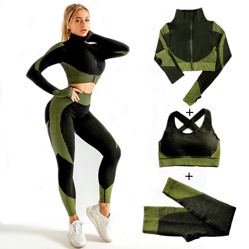 Women Seamless Yoga Sets 2Pcs/ - огляд і ціна Compression Long Pant